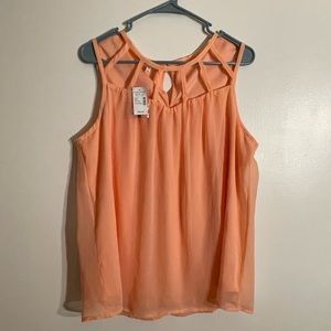 Maurice’s peach colored blouse size XL NEW